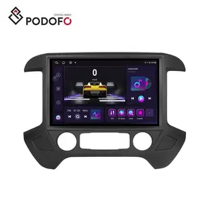 Podofo 13.1Inch 8-Core 4 64G Android Autoradio Voor Chevrolet Silverado 2014-2018 Carplay 2K Hd Gps Navigatie Wifi Gps Bt Rds