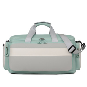 Lightweight Fashion Nylon Travel Duffel <b>Bag</b> with Luggage Strap Large Capacity Weekender <b>Bag</b> Multi-pocket Overnight Gym <b>Bag</b> - Product Image 5