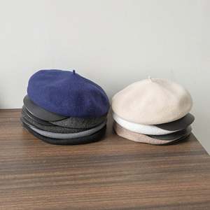 Béret en Laine Grande Taille pour Femme Automne-Hiver 2024 de Haute Qualité avec Visière en Cuir PU pour Fête, Ski, Pêche - Product Image 5