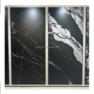 मोंटे बियांको बड़े आकार 120x270 सिंक्रड पत्थर के बाहरी हिस्से काले पत्थर के इनडोर आउटडोर दीवार रसोई काउंटरटॉप लिविंग रूम डाइनिंग - Product Image 2