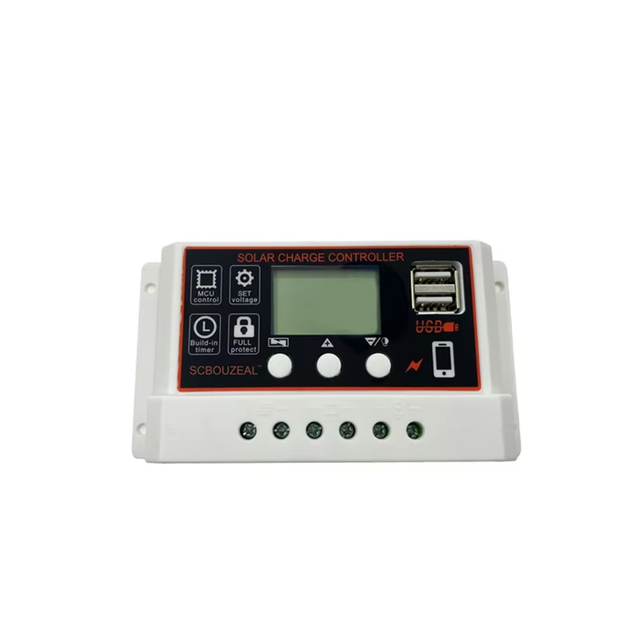Solar Charging Controller 11.1V/12.8V/12V-24V 10A/20A LCD PWM Lighting Controller CE Certified 390W Max PV
