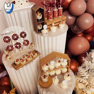 Yyz Recyclebaar Roman Kolom Pijler Witte <span class=keywords><strong>Dessert</strong></span> Catering <span class=keywords><strong>Display</strong></span> Vouwen <span class=keywords><strong>Display</strong></span> Stand Folding Voetstuk - Product Image 5