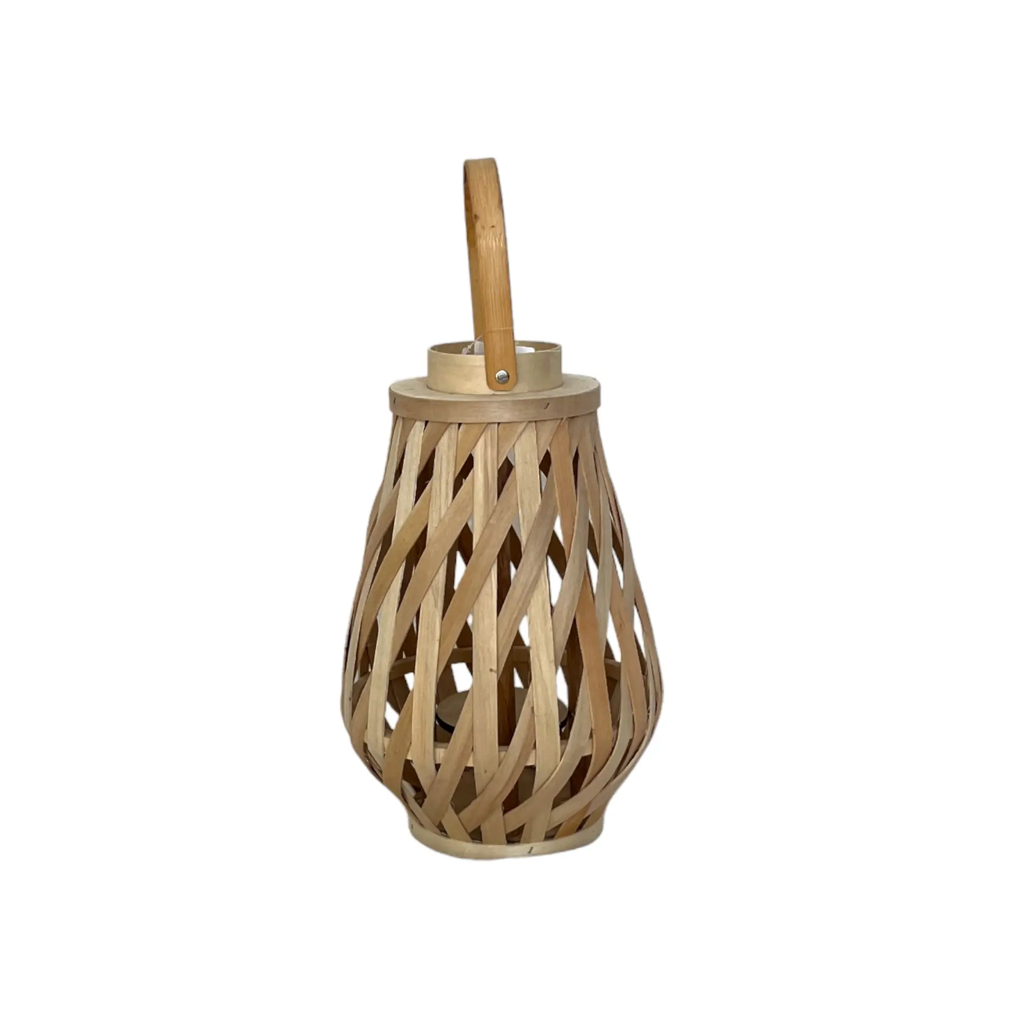 High Quality Natural new Handmade Bamboo Lantern Candle With Battery Bulb For Home Decor Or Christmas