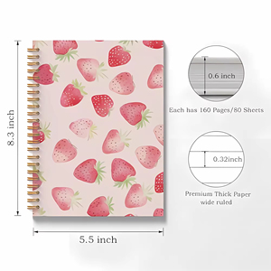 Tùy chỉnh Thương hiệu Mới Tạp Chí in ấn xoắn ốc máy tính xách tay quy hoạch trái cây bìa cứng A5 Dễ thương Máy tính xách tay - Product Image 3