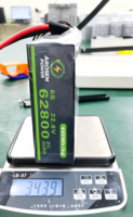Batterie souple au lithium haute densité 22,8 V 6S 45,6 V 12S 62,8 Ah 15700 mAh 455 Wh/kg, cellule Lipo Pouch 4C pour trottinette électrique, vélo électrique, drone