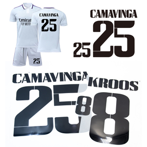 Bán buôn màn hình in chuyển sắt trên bóng đá Tên Sticker truyền nhiệt in số nhãn cho quần áo Jersey - Product Image 4