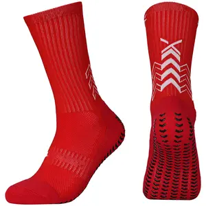 Chaussettes courtes d'entraînement personnalisées Compétition sur la cheville Chaussettes de football à prise épaisse Chaussettes de sport absorbant la sueur en serviette