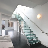 Escaliers ACE Mono Stringer, escalier Loft, escalier flottant d'intérieur Escalier droit en acier bien conçu