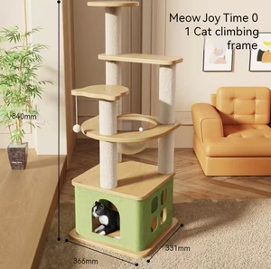 Vier Seizoenen Solid Kattenklimrek Ruimtecapsule Kattenbed & Krabpaal Geïntegreerde Set met Box - Product Image 2