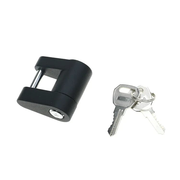 YH9008 Small Trailer Anti-theft Trailer Hitch Lock Coupler Lock for Trailer Tongue Zinc Alloy Hitch Lock
