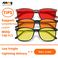 Gafas Redondas con Logotipo Personalizado, Lentes Rojo Anaranjado 74% 84%, Montura para Gafas 98% 97%, Filtro de Luz Azul para Lectura
