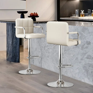 <span class=keywords><strong>Chaise</strong></span> de <span class=keywords><strong>bar</strong></span> réglable tabouret pivotant <span class=keywords><strong>chaise</strong></span> avec accoudoir - Product Image 4
