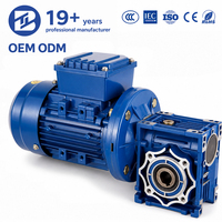 Moteur à engrenages Bioté 0,75 kW, réducteur à vis sans fin NMRV IEC 80M, moteur électrique à bride B5, réducteur de vitesse industriel