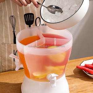 Refrigerador giratorio de gran capacidad con 3 compartimentos para el hogar de verano, contenedor de agua fría, botella dispensadora de agua, hervidor con grifo - Product Image 3