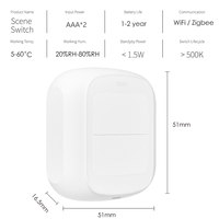 Linkoze LKWSW201 WiFi Wireless Double Button Smart Switch Mendukung Tekanan Tunggal/Ganda/Tekanan Panjang untuk Kontrol Rumah
