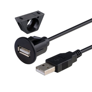 Cable de Extensión <span class=keywords><strong>USB</strong></span> 2.0 3.0 con Conector Redondo para Montaje en Panel, Macho <span class=keywords><strong>a</strong></span> Hembra, Blindado, de Alta Velocidad, para <span class=keywords><strong>Cargador</strong></span> de Teléfono Móvil - Product Image 3