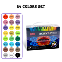 Vente en gros de marqueurs de peinture acrylique imperméables non toxiques avec LOGO personnalisé pour une application multifonctionnelle