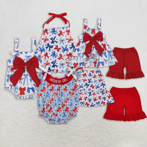 Boutique Children <b>Clothes</b> Set Baby Girls Kids Short Sleeves Embroidery Mama's Girl <b>Clothes</b> Outfits - Product Image 6