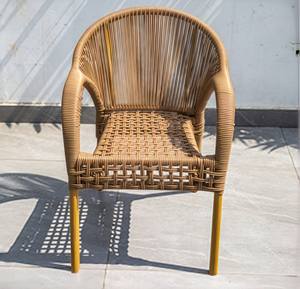 Ergonomic Rattan Lounge <strong>Chair</strong> with Wide Armrests Great Garden <strong>Chair</strong> with Anti-rust Aluminum for Terrace Decks &amp; <strong>Conservatory</strong> - Product Image 4