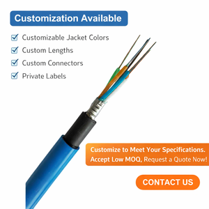 4 कोर ठोस mgtsv लौ retardant ढीले ट्यूब आउटडोर स्टील तार खनन फाइबर ऑप्टिकल संचार केबल - Product Image 1