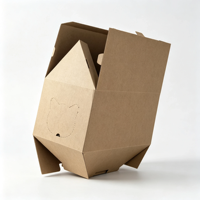 Boîte d'emballage en carton ondulé personnalisée, vente en gros, écologique, recyclable, boîte d'expédition en carton, vente au détail