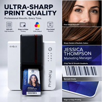 Impresora de Tarjetas de Identificación de PVC Evolis Primacy2, Impresión a una o dos Caras por Sublimación, Control de Acceso para Empleados, Máquina de Impresión de Tarjetas de Plástico CR80