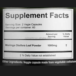 Richtek ODM & OEM kapsul sayuran daun <span class=keywords><strong>Moringa</strong></span> kapsul dukungan energi antioksidan kapsul <span class=keywords><strong>Moringa</strong></span> kekebalan tubuh - Product Image 4