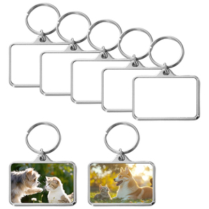 Plaques d'identification pour chien personnalisées en forme de rectangle à sublimation, blancs personnalisables, impression recto-verso, métal, plaque d'identification pour animal de compagnie - Product Image 3
