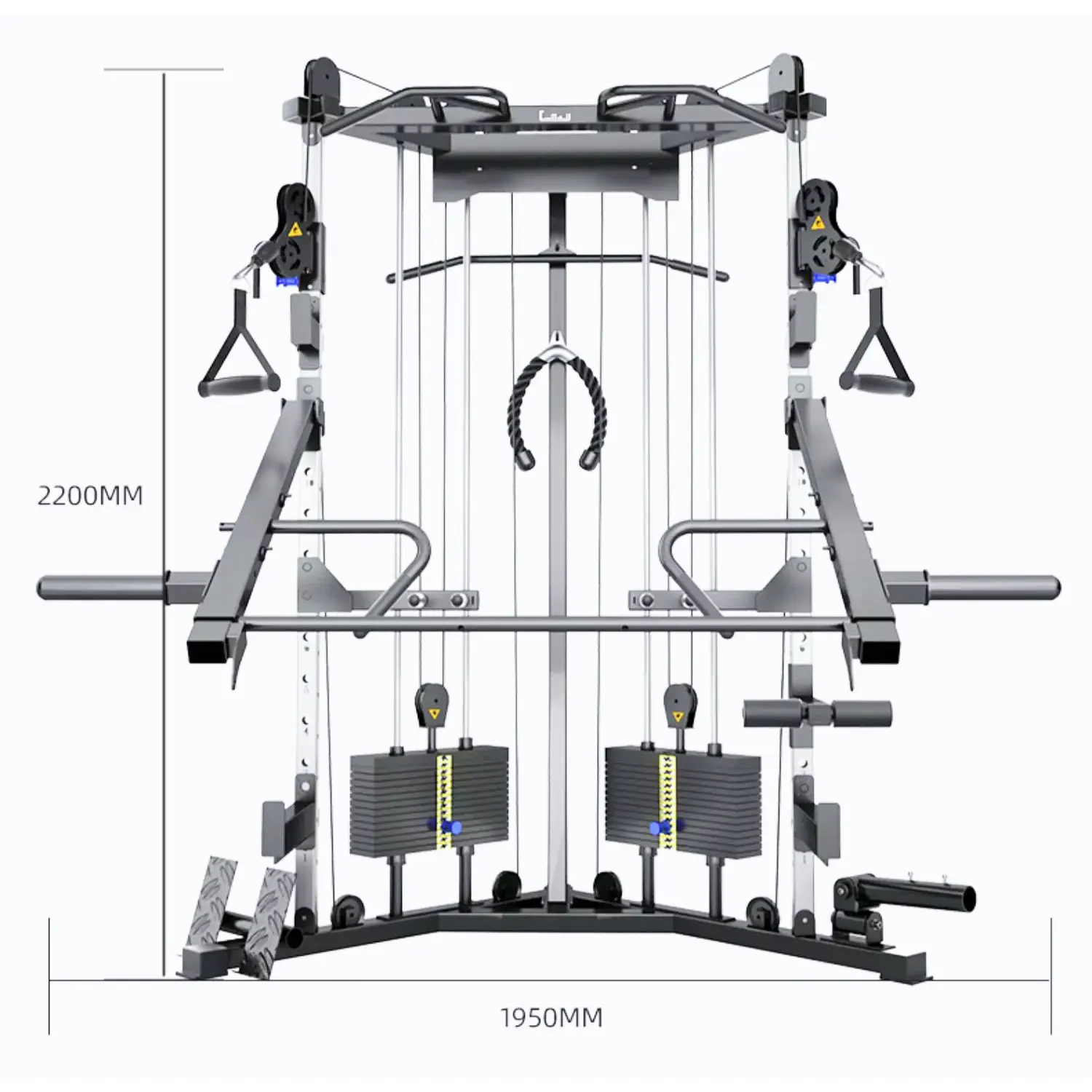 وزن كبير متعدد رف صالة الألعاب الرياضية خط الجسم 3D آلة بكرة