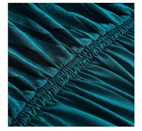 Moderner Jacquard-Sofabezug, rutschfester, gerüschter Stoffbezug für Wohnzimmer, staubdicht, elastisch, Stretch-Couchbezug-Set