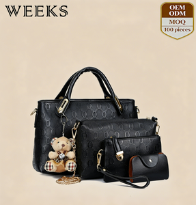 ZP8264 Set di 4 Borse da Donna alla <span class=keywords><strong>Moda</strong></span>, Borse di Lusso Portatili di Design, Borsa a Mano e Borsa a Tracolla per Donne - Product Image 1