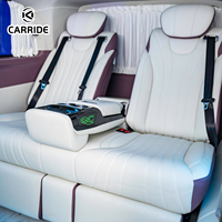 Carride Vito - Accessoires intérieurs de luxe portables pour voiture - Accessoires MPV - Sièges inclinables VIP en cuir Nappa orange vif - Starlight
