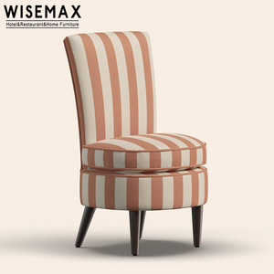 WISEMAX Vintage da soggiorno con schienale rotondo francese occasionale poltrona imbottita in tessuto cuscino da letto divano da letto - Product Image 5
