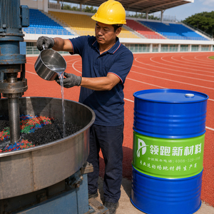Colle polyuréthane (PU) bicomposante INOLP MDI pour granulés de caoutchouc EPDM, scellant pour revêtements de sol de pistes de course extérieures, usage construction - Product Image 1