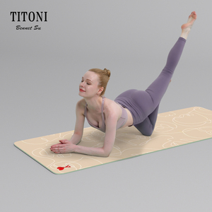 <span class=keywords><strong>TITONI</strong></span> Anti-déchirure Durable PU Surface Fitness Mat Chaud Rutschfeste Yogamatte 100% Tapis De Yoga Écologique Fond En Caoutchouc Naturel - Product Image 4