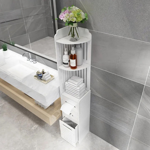 Estante Esquinero para <span class=keywords><strong>Baño</strong></span>, de Plástico, sin Perforaciones, Multicapa, de Gran Capacidad, Tipo Armario de Almacenamiento - Product Image 4