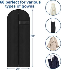Housse de protection personnalisée pour robe de mariée longue, robe de soirée, sac de protection pour robe en non-tissé avec logo - Product Image 2