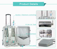 Unidad Dental Portatil Equipo Porttil Clinique Compresseur d'air Dentiste Maison Équipement dentaire mobile Unité dentaire portable Ensemble complet