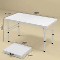 Table pliante facile à transporter pour le camping et les pique-niques en plein air