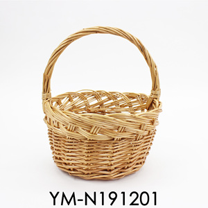 Cesta de madera tejida con asa de mimbre, alta calidad, <span class=keywords><strong>2021</strong></span> - Product Image 5