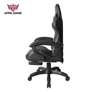 Silla para juegos con reposapiés, sillón reclinable para ordenador, negro, cómodo, con reposapiés, para Juegos Asiáticos, para el año 2000 - Product Image 3