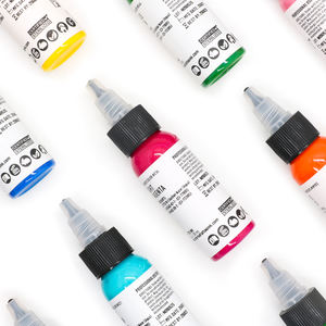 Органические чернила для тату оптом, набор для временного аэрографического боди-арта, цвет Triple Black, 30 мл, для машинок для татуировок - Product Image 1