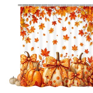Rideau de Douche en Polyester Imprimé Numérique Motif Noël Bonhomme de Neige Renne Sapin Imperméable Moderne Vente en Gros - Product Image 5