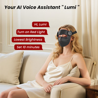 Masque facial de luminothérapie à lumière rouge en silicone de qualité alimentaire à commande vocale IDEATHERAPY avec traitement de l'acné, prise US