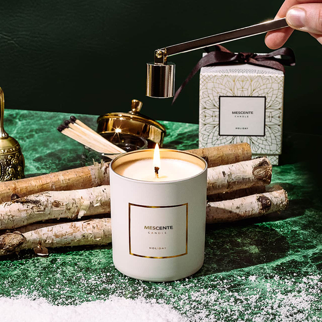 Mescente Wholesale Luxury Cheap Strong Home Fragrance Big Vanilla Aroma Scented Candles