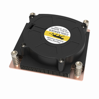 COOLSERVER 1700 Pur Cuivre Mince Dissipateur de Chaleur Nouveau Refroidissement par Air Pâte Thermique 4Pin Connecteur 3Pin PWM pour Intel CPU Server Fan