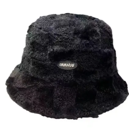 Furry warm custom British basin men famous brand men women big upf 50 cap reversible personalize full print women's bucket hat