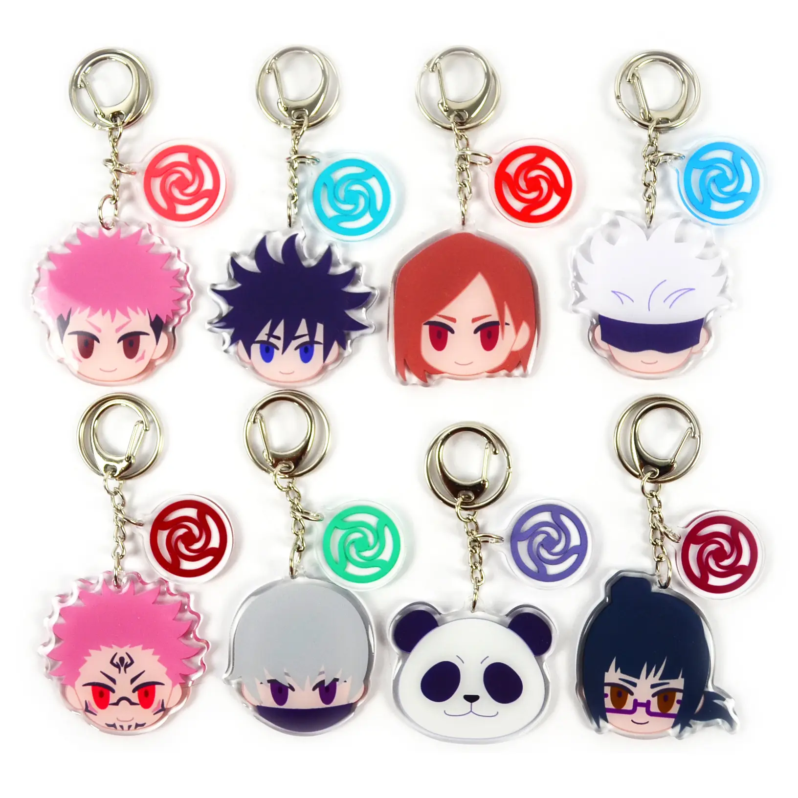 Hot Sale Custom Plastic Key Tags Anime Acrylic Korean Hotel Motel Pop Keychain metal keychain