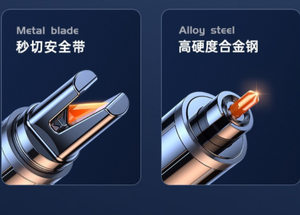 Strumento di emergenza Hotsale portachiavi strumento di salvataggio della cintura di sicurezza per <span class=keywords><strong>auto</strong></span> martello di sicurezza per donne autodifesa interruttore finestrino - Product Image 2