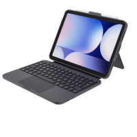 [Pure B2B] Clavier Haptique Intégral Type-C Push-Pull pour iPad 10/11 Pro/Air 11" avec Touches QWERTZ Allemandes/UK Personnalisées